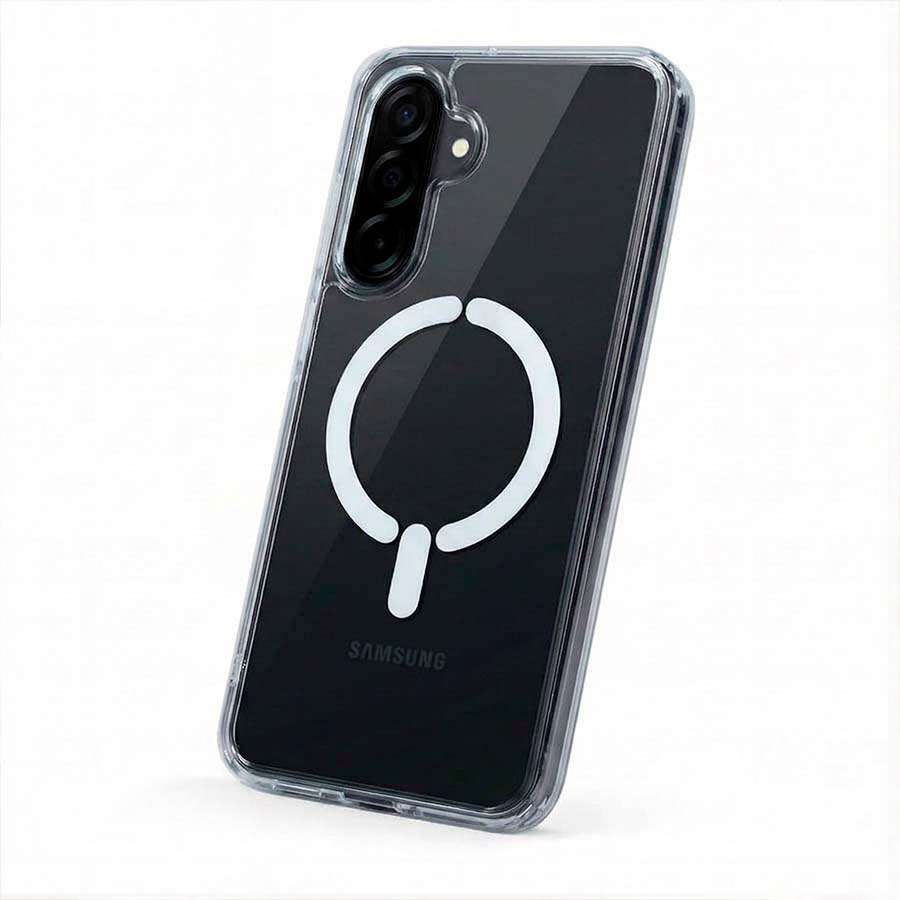 Funda Transparente Logo Compatible con Magsafe para Samsung Galaxy A36 5G