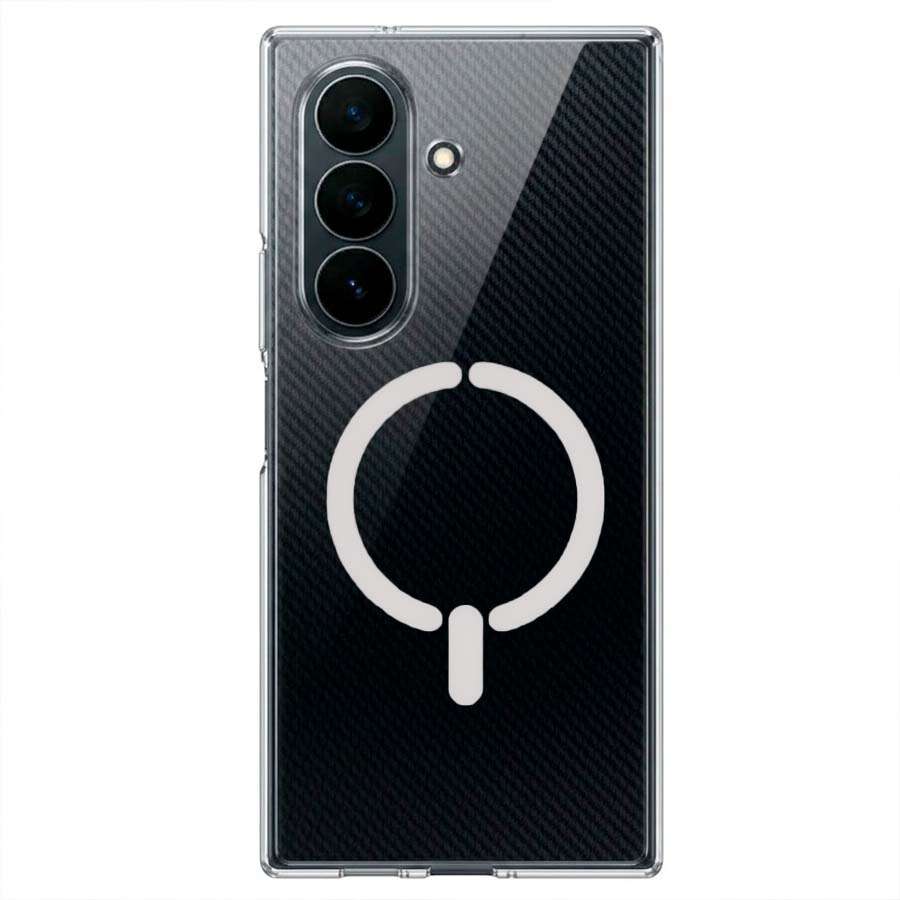 Cover Trasparente Logo Compatibile con MagSafe per Samsung Galaxy Z TriFold