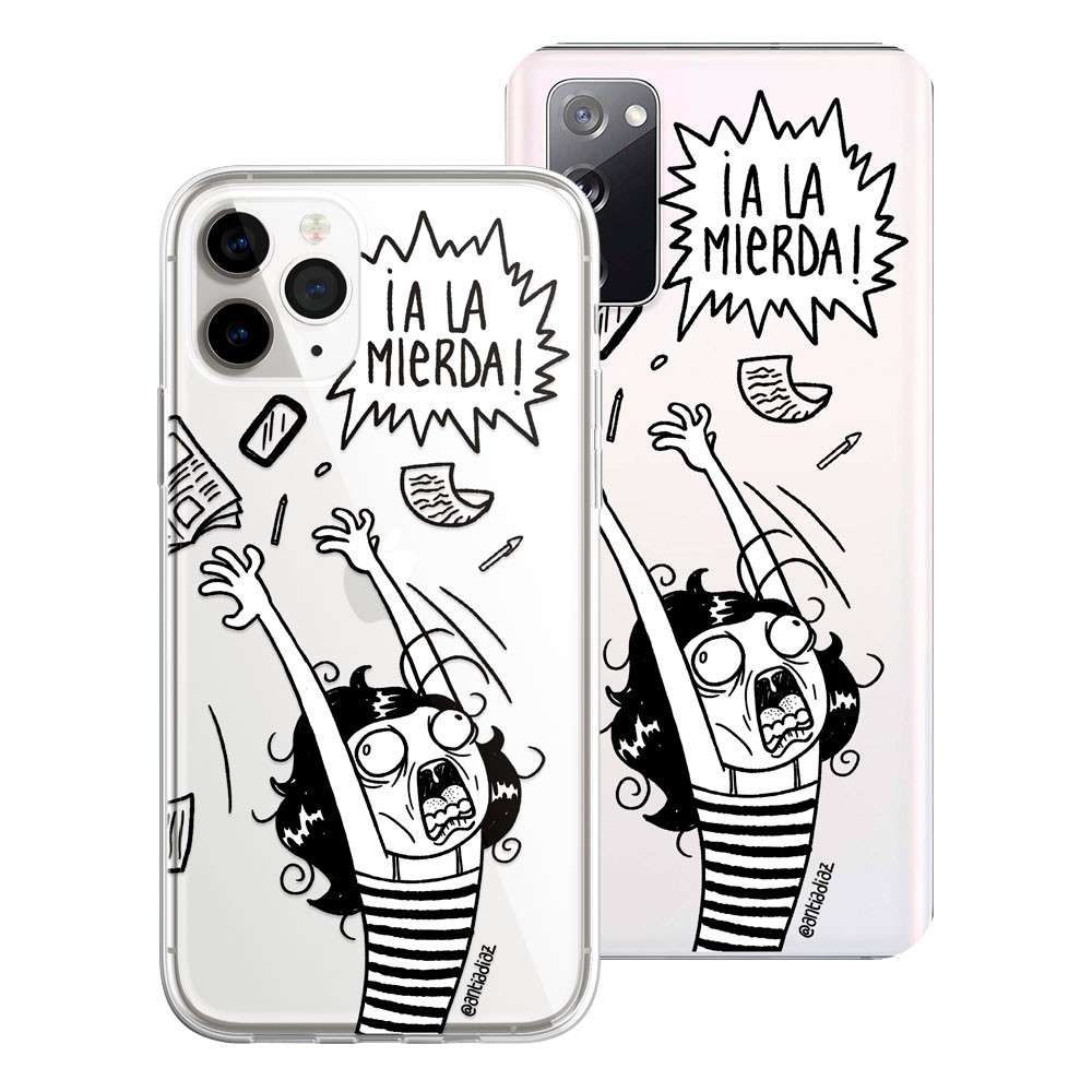Funda Antía Díaz - A La Mierda Ilustración