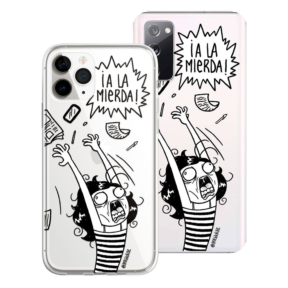 Funda Antía Díaz - A La Mierda Ilustración