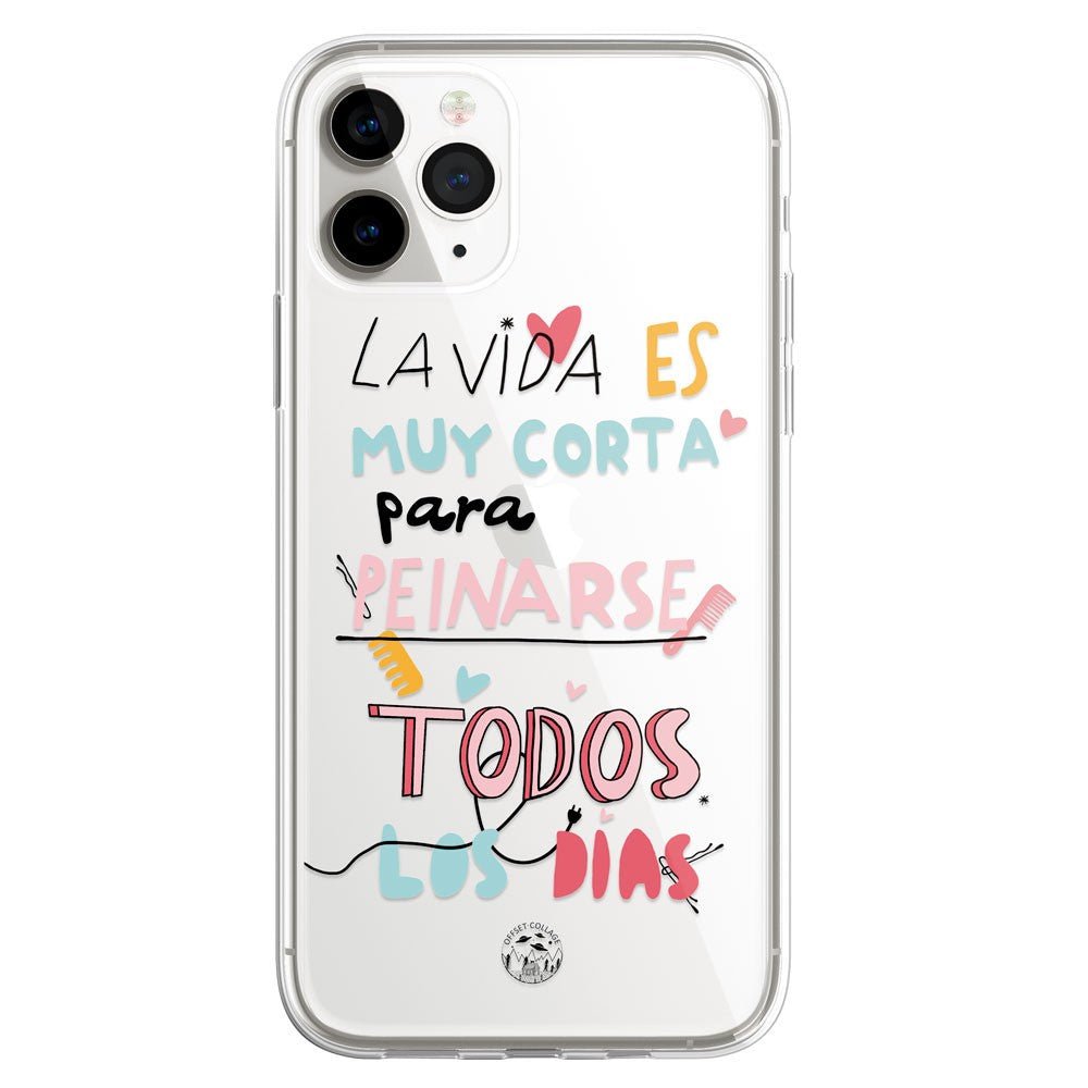 Funda Offset Collage - La Vida Es Muy Corta