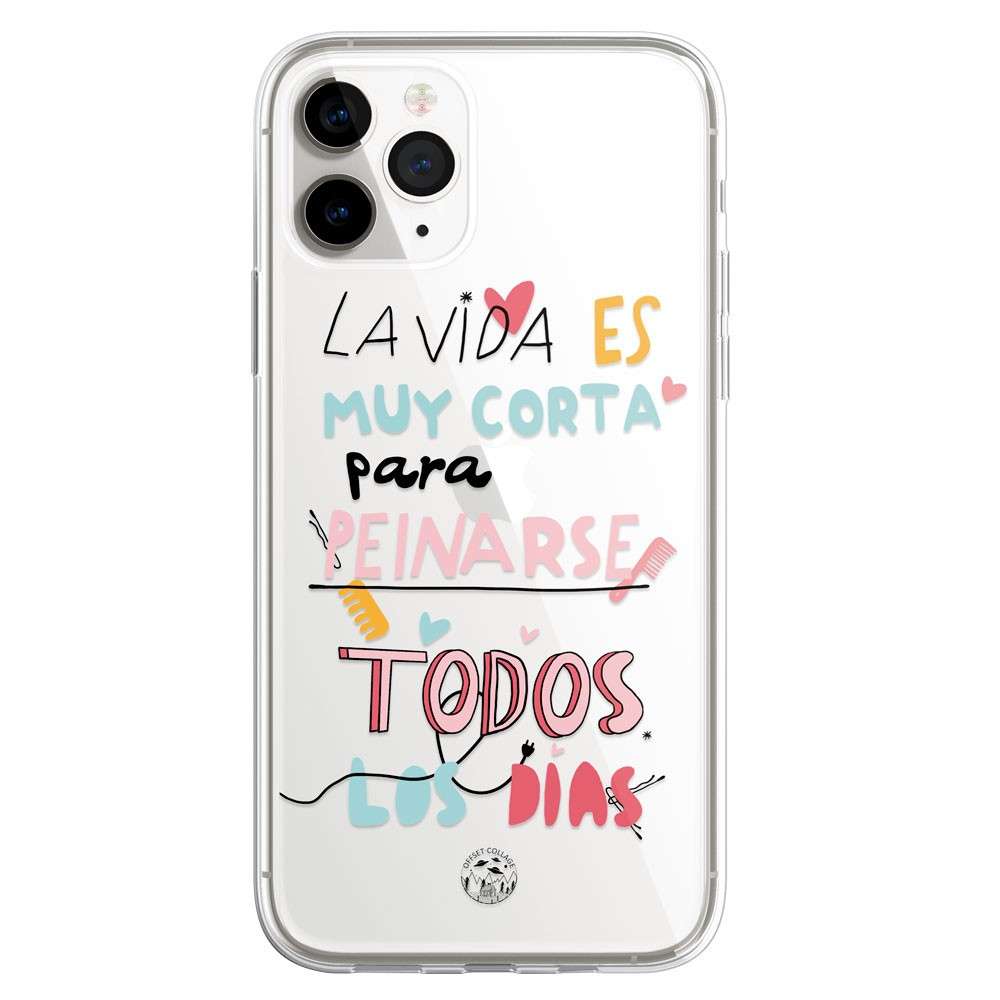 Funda Offset Collage - La Vida Es Muy Corta