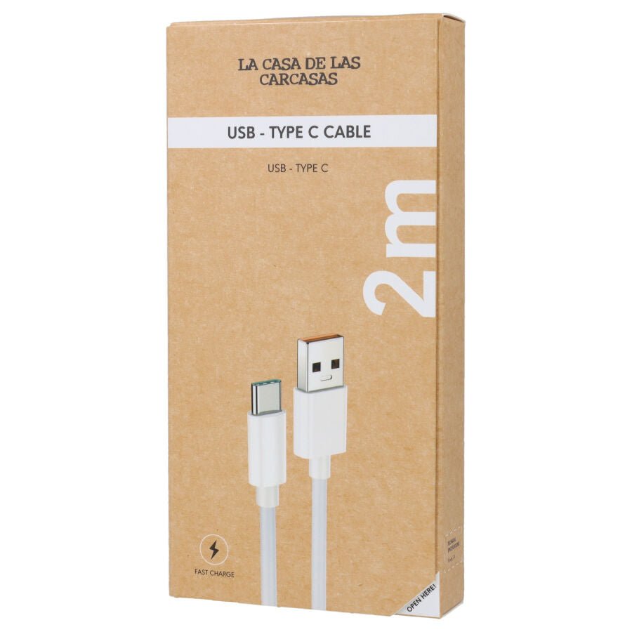 Cavo di Ricarica Rápida de 2 metros - Cavo Tipo USB a Tipo C