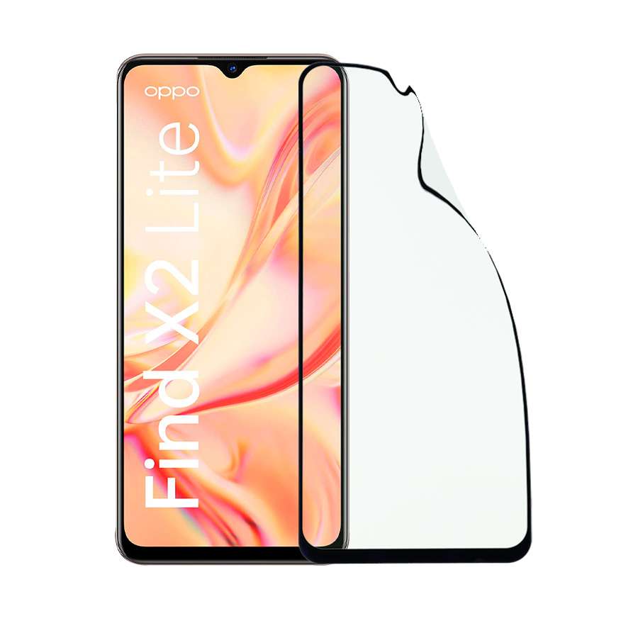Vetro Temperato Completo Infrangibile per Oppo Find X2 Lite