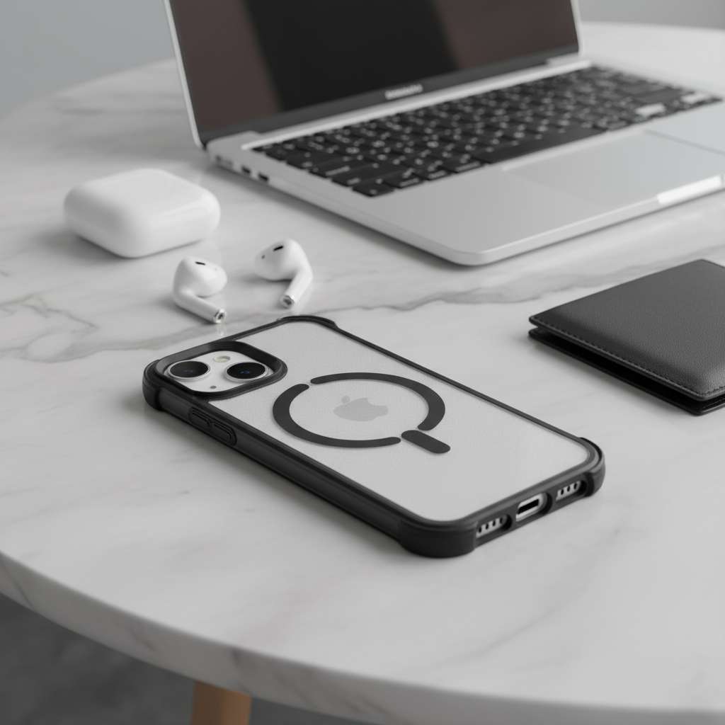 Cover Bumper Compatibile con MagSafe per iPhone 15 Plus