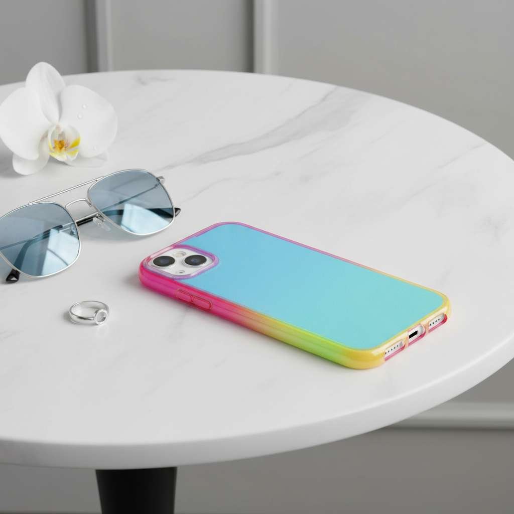 Cover Galaxy Iridescente per iPhone 15