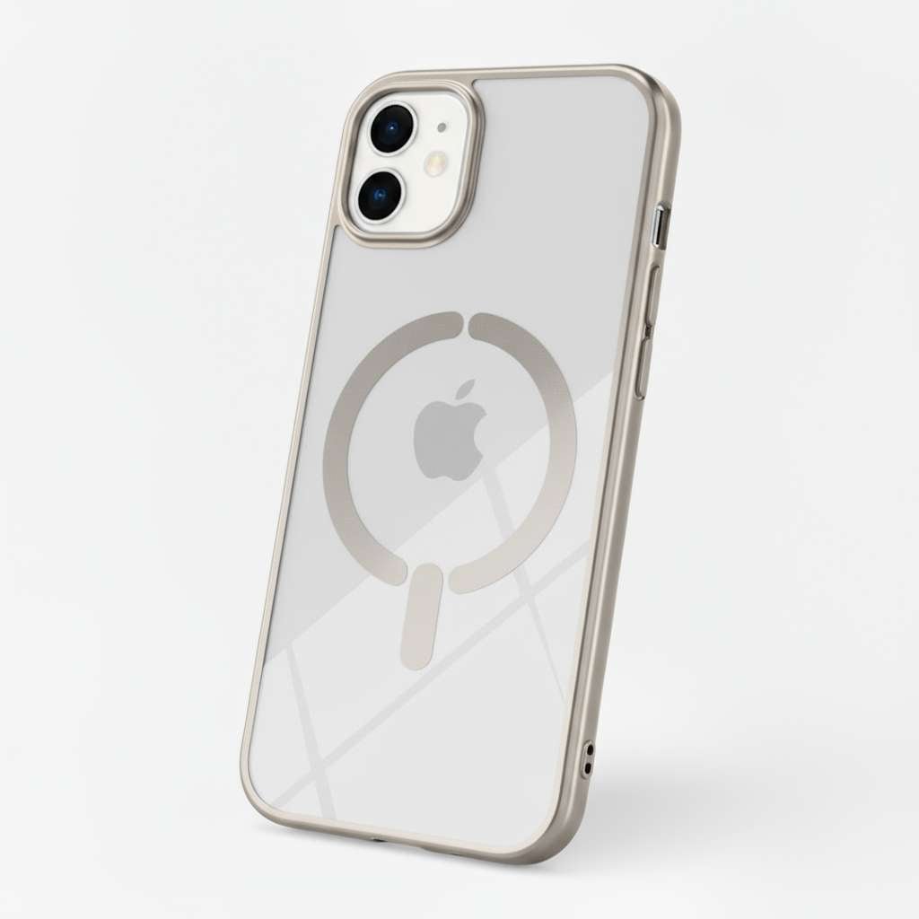 Cover Iron Logo Compatibile con MagSafe per iPhone 12