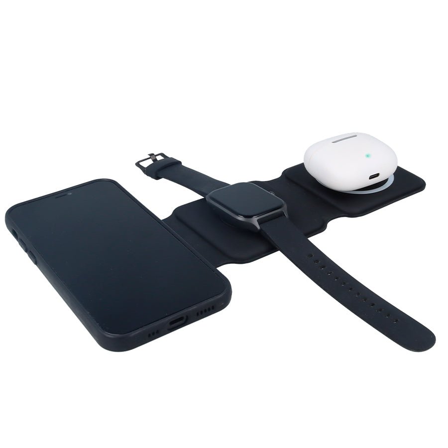 Base di Ricarica Wireless Compatibile con MagSafe - Base di Ricarica per 3 dispositivos