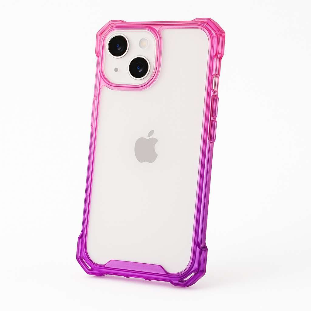 Cover Rinforzata Sfumata con Laccetto per iPhone 15