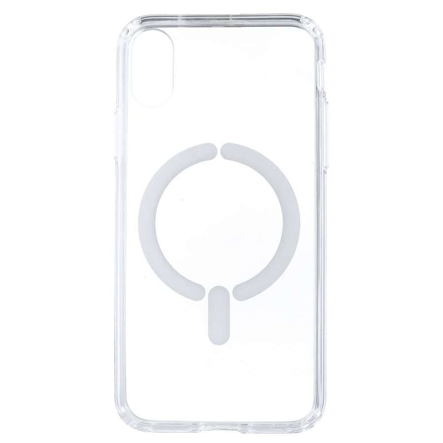 Cover Trasparente Logo Compatibile con MagSafe per iPhone X