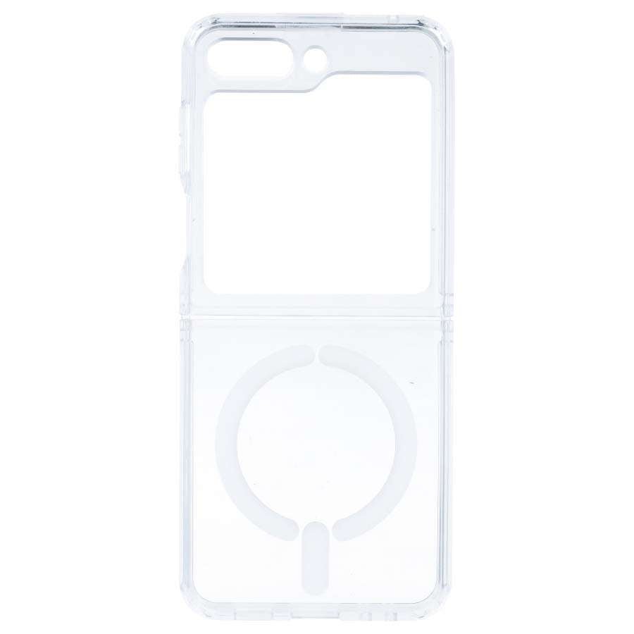 Cover Trasparente Logo Compatibile con MagSafe per Samsung Galaxy Z Flip 5