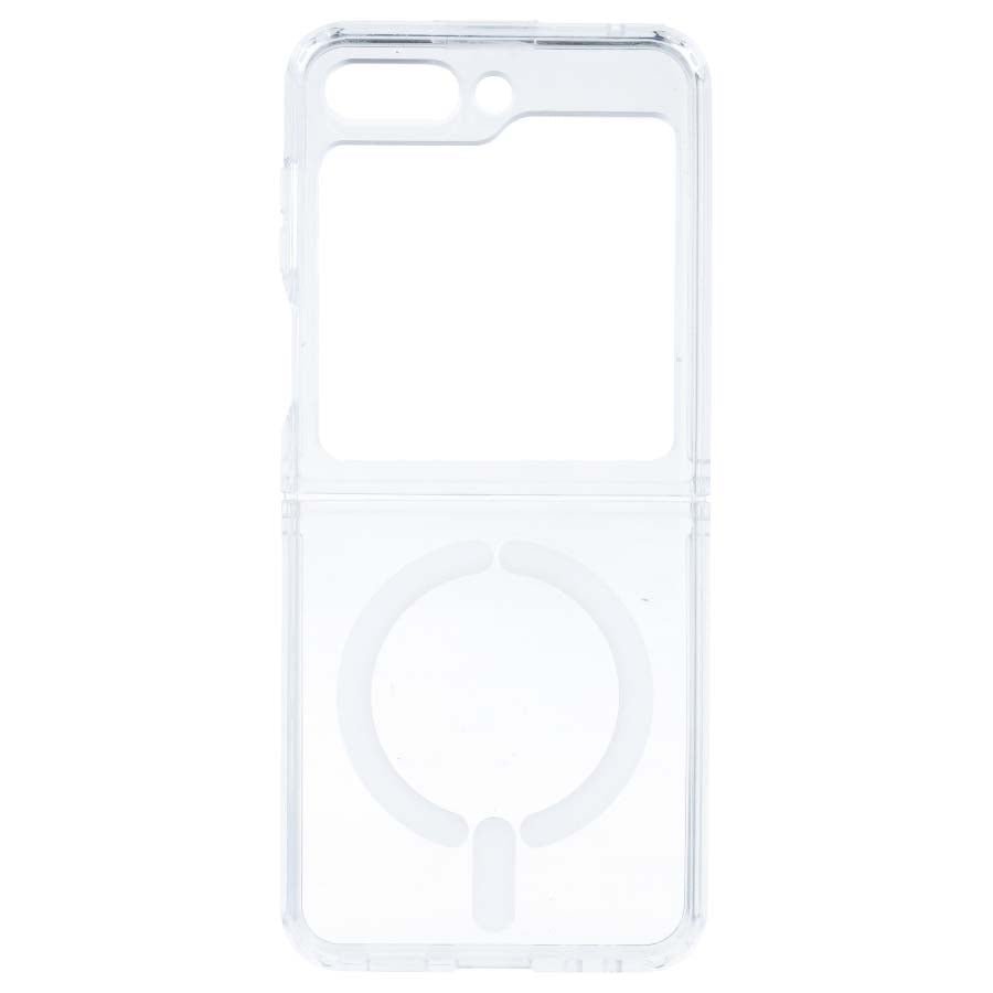 Cover Trasparente Logo Compatibile con MagSafe per Samsung Galaxy Z Flip 5