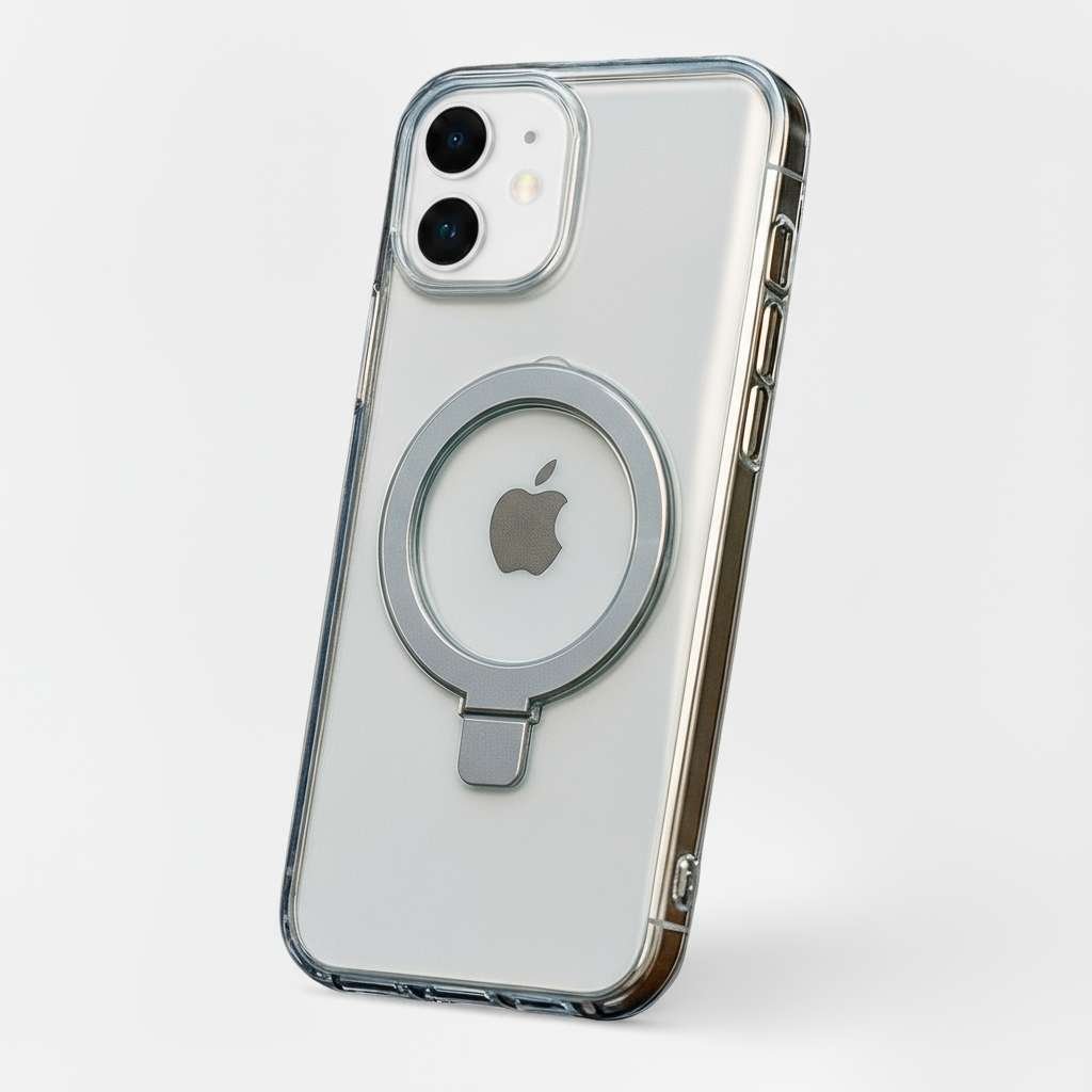 Cover Trasparente Compatibile con MagSafe Ring per iPhone 12