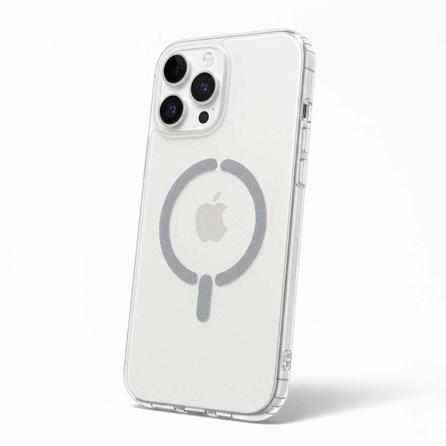 Funda Purpurina Compatible con MagSafe para iPhone 15 Pro Max