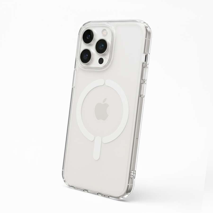 Cover Trasparente Antigiallo Compatibile con MagSafe per iPhone 16 Pro