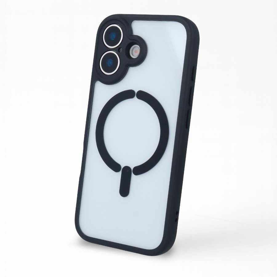 Cover Bumper Compatibile con MagSafe con Copri Fotocamera per iPhone 16