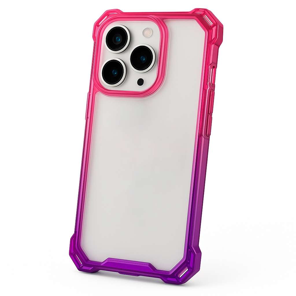 Cover Rinforzata Sfumata con Laccetto per iPhone 16 Pro Max