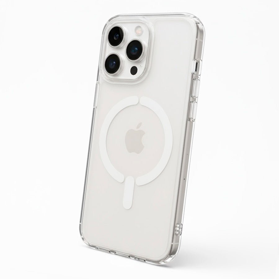 Cover Trasparente Logo Compatibile con MagSafe per iPhone 16 Pro Max