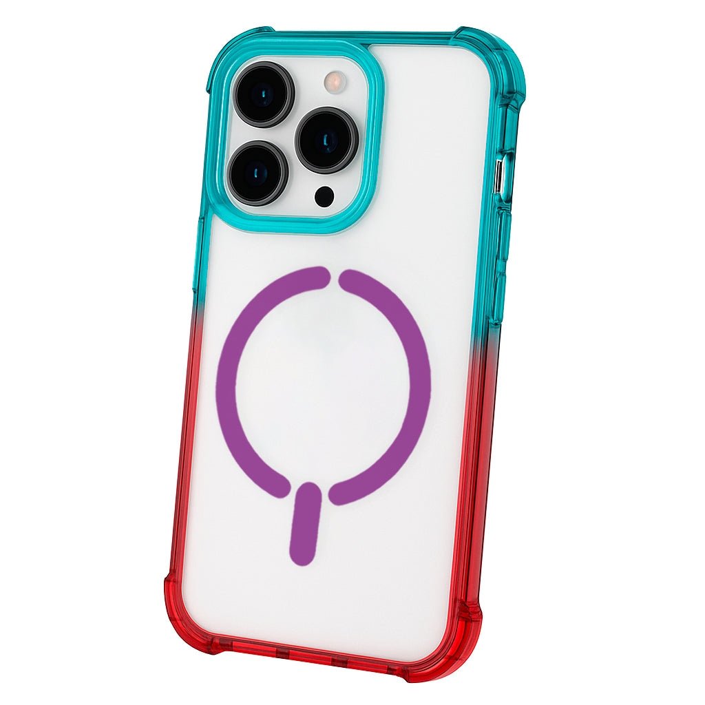 Cover Bumper Rinforzata Sfumata Compatibile con MagSafe per iPhone 16 Pro Max