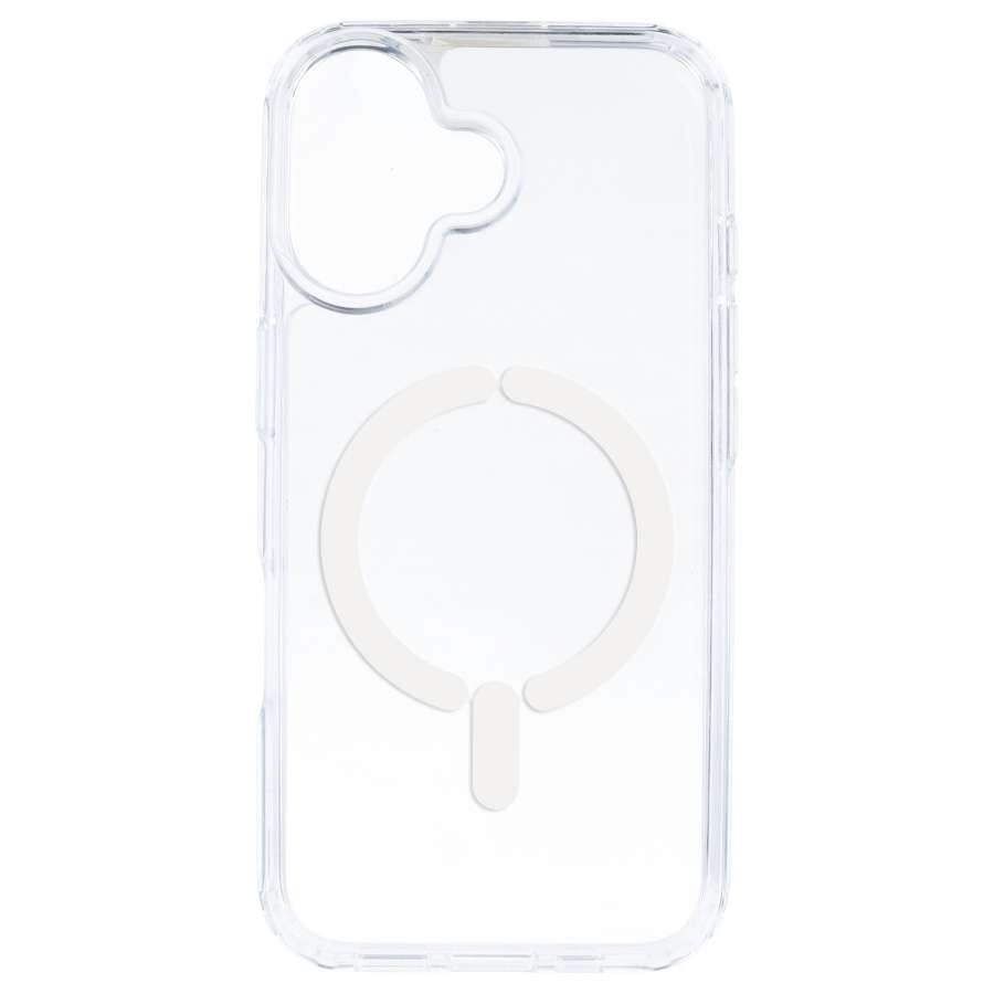 Cover Trasparente Logo Compatibile con MagSafe per iPhone 16 Plus
