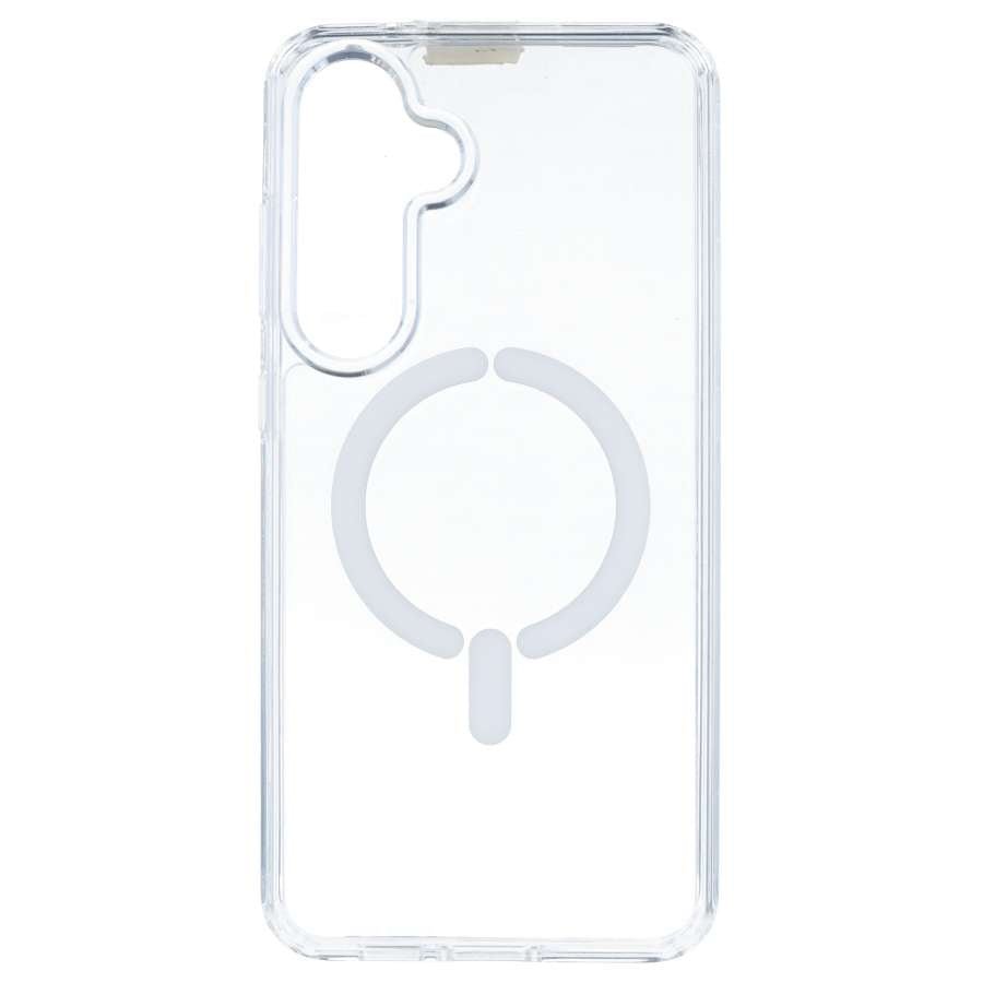 Cover Trasparente Logo Compatibile con MagSafe per Samsung Galaxy S24 FE