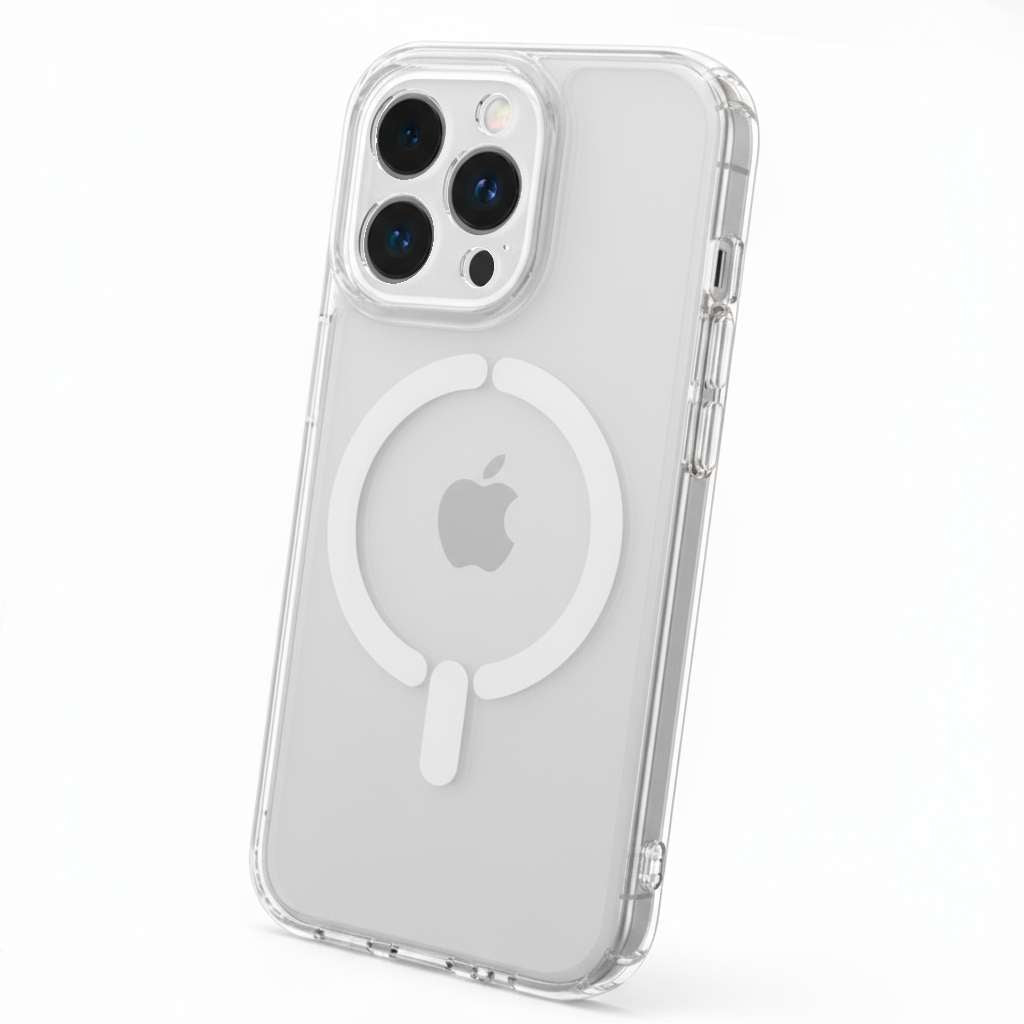 Funda Reforzada Antiyellow Compatible con MagSafe para iPhone 15 Pro Max