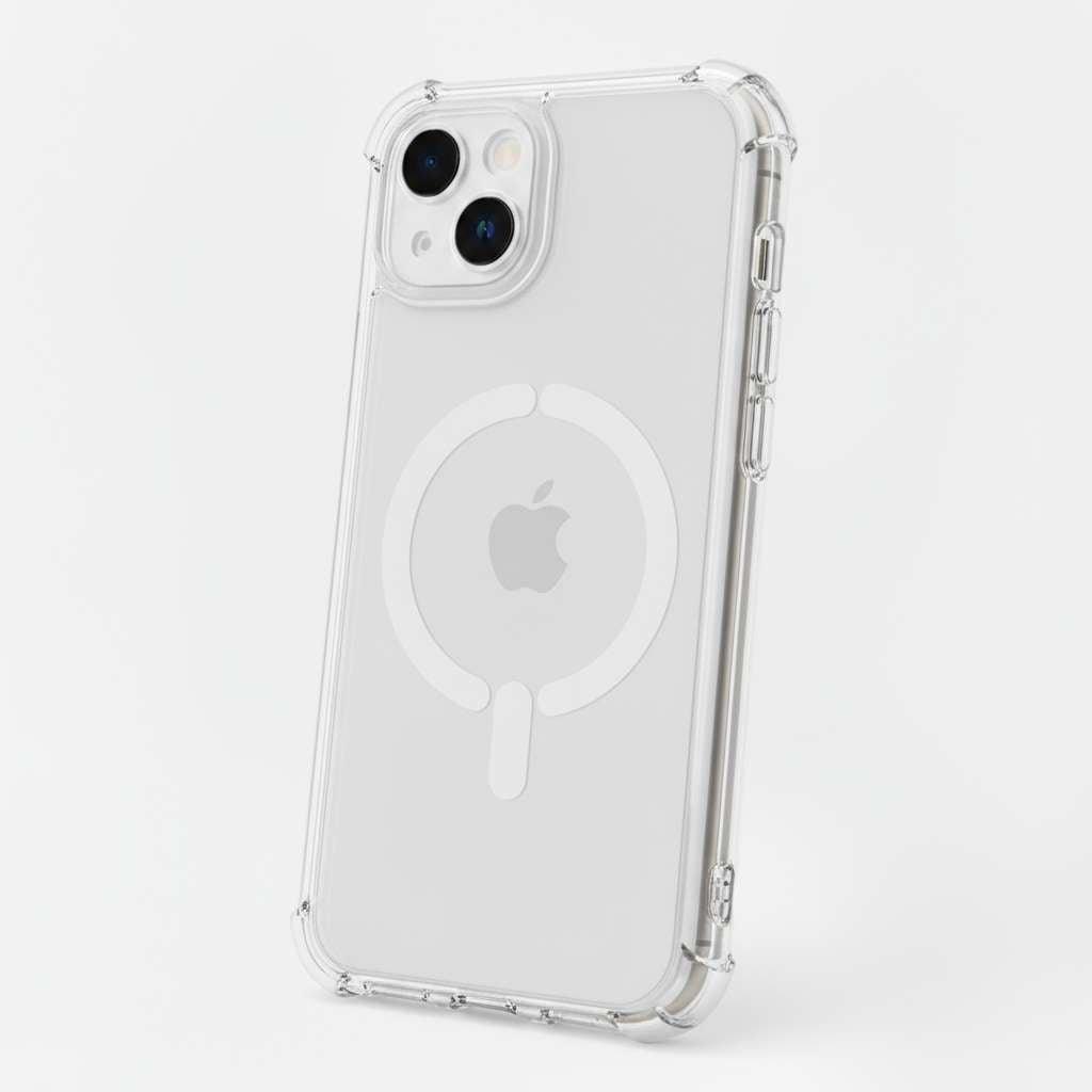 Cover Rinforzata Antiyellow Compatibile con MagSafe per iPhone 15 Plus