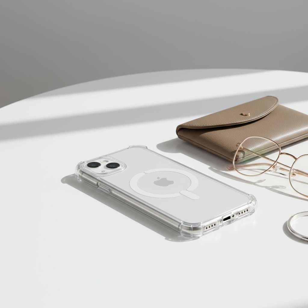 Cover Rinforzata Antiyellow Compatibile con MagSafe per iPhone 15 Plus