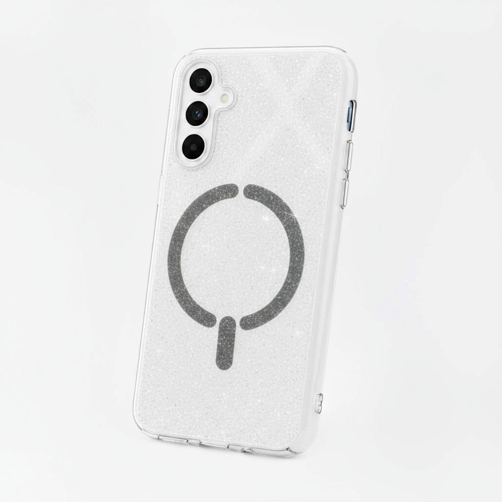 Cover Glitter Compatibile con MagSafe per Samsung Galaxy S25