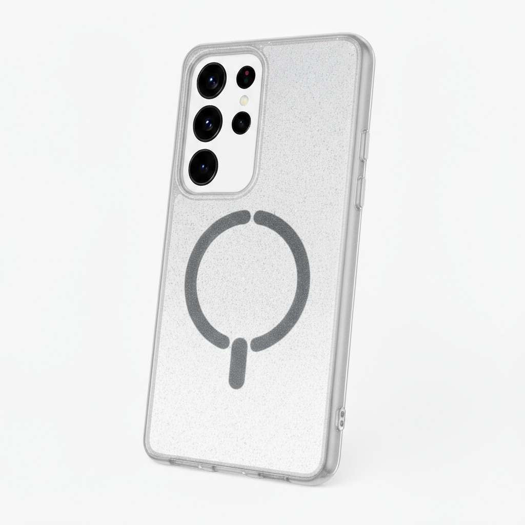 Cover Glitter Compatibile con MagSafe per Samsung Galaxy S25 Ultra