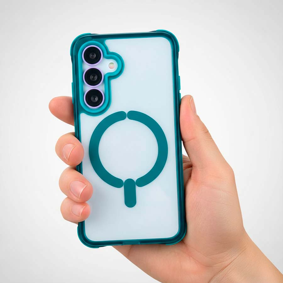 Cover Bumper Compatibile con MagSafe per Samsung Galaxy S25 Plus