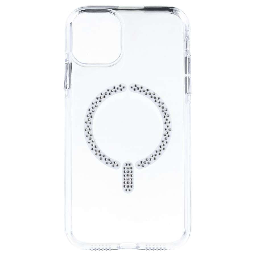 Cover Antiyellow Compatibile con MagSafe con Brillantini per iPhone 11