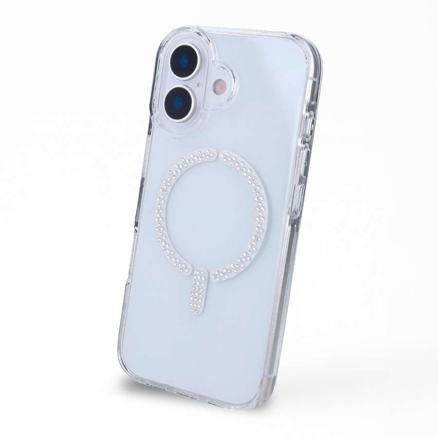 Funda Antiyellow Compatible con MagSafe con Brillantes para iPhone 16