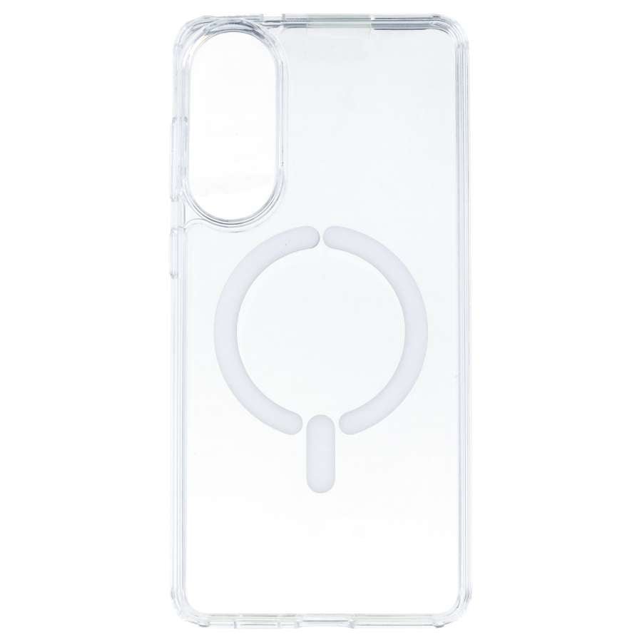 Funda Transparente Logo Compatible con Magsafe para Samsung Galaxy S25 Edge