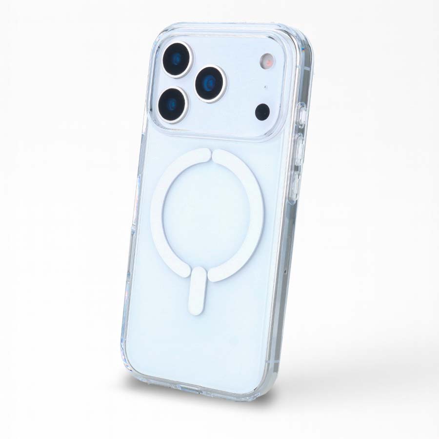 Cover Trasparente Logo Compatibile con MagSafe per iPhone 17 Pro Max