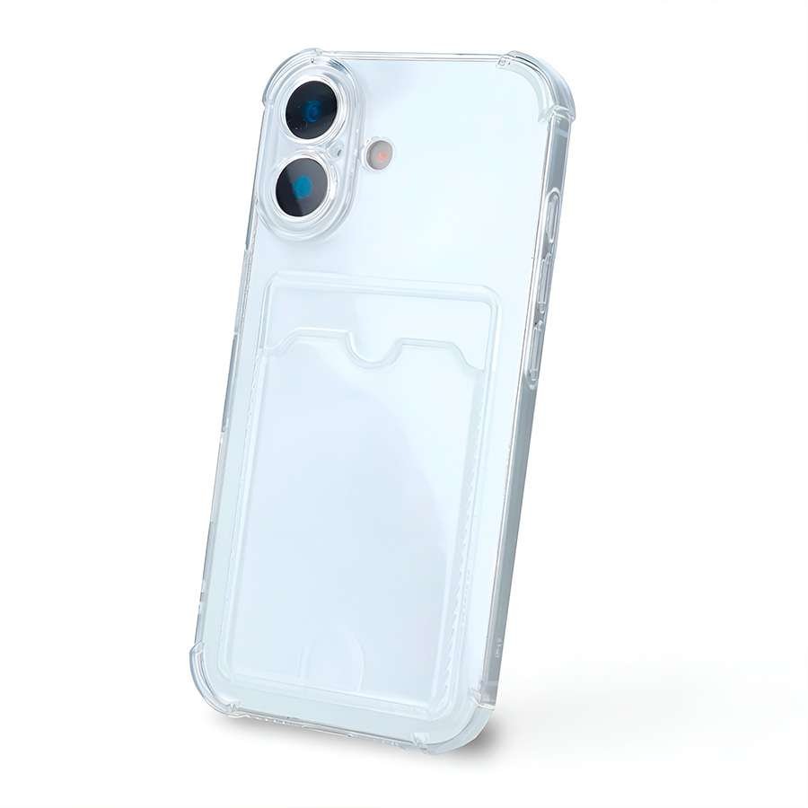 Cover Silicone Coprente con Portacarte per iPhone 17