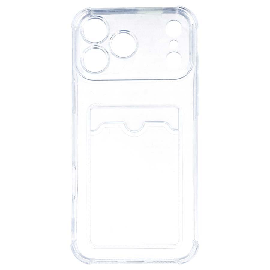 Cover Silicone Coprente con Portacarte per iPhone 17 Pro Max