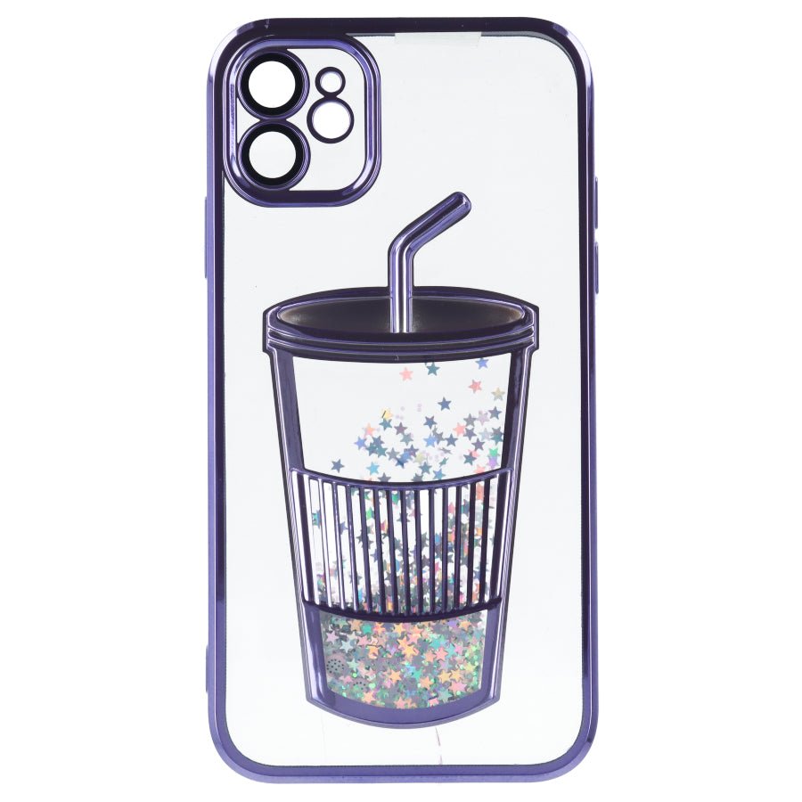 Cover Bumper con Vasca di Glitter per iPhone 11