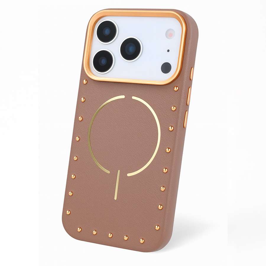 Cover Borchie Compatibile con MagSafe per iPhone 17 Pro