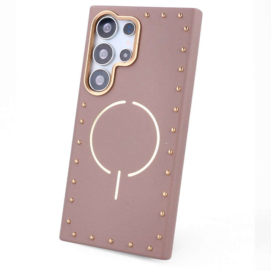 Cover Borchie Compatibile con MagSafe per Samsung Galaxy S24 Ultra