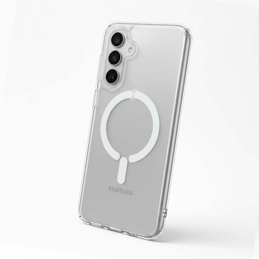 Cover Trasparente Logo Compatibile con MagSafe per Samsung Galaxy A17