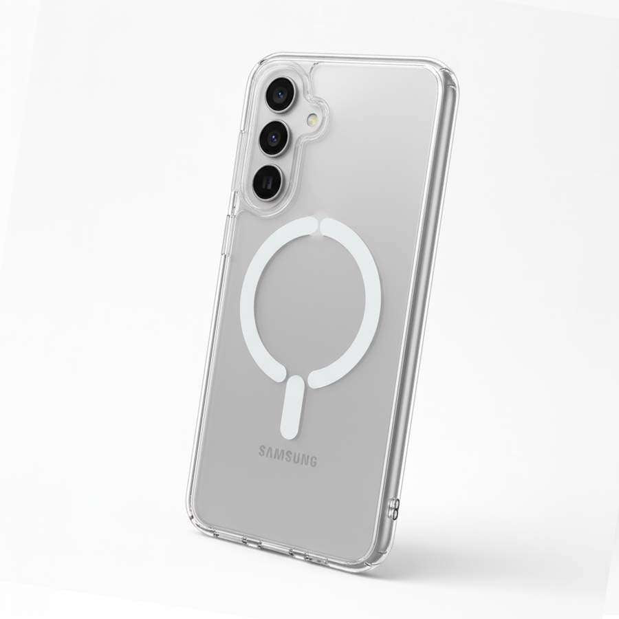 Cover Trasparente Logo Compatibile con MagSafe per Samsung Galaxy A17