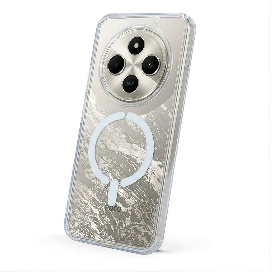 Funda Transparente Logo Compatible con Magsafe para Xiaomi Redmi 14C