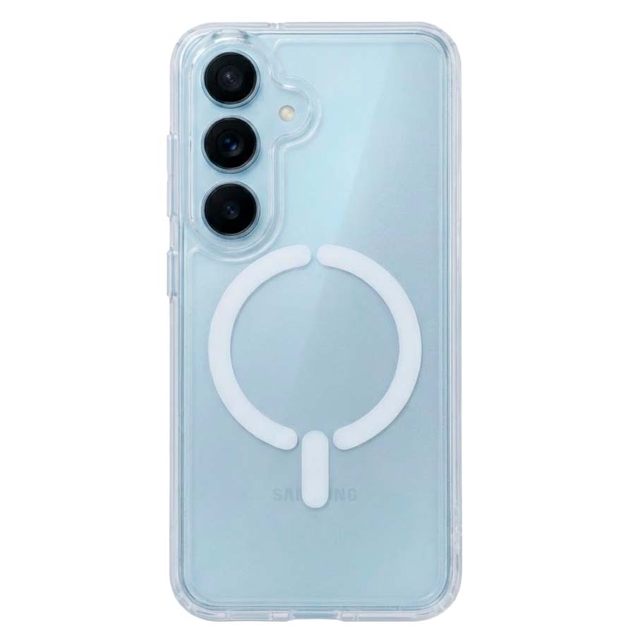 Funda Transparente Logo Compatible con Magsafe para Samsung Galaxy S26 Plus