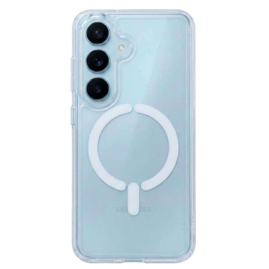 Funda Transparente Logo Compatible con Magsafe para Samsung Galaxy S26 Plus