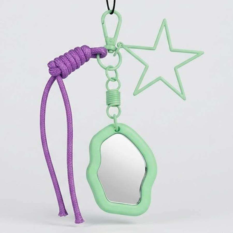 Charm colgante con soporte y espejo para móvil - vista frontal