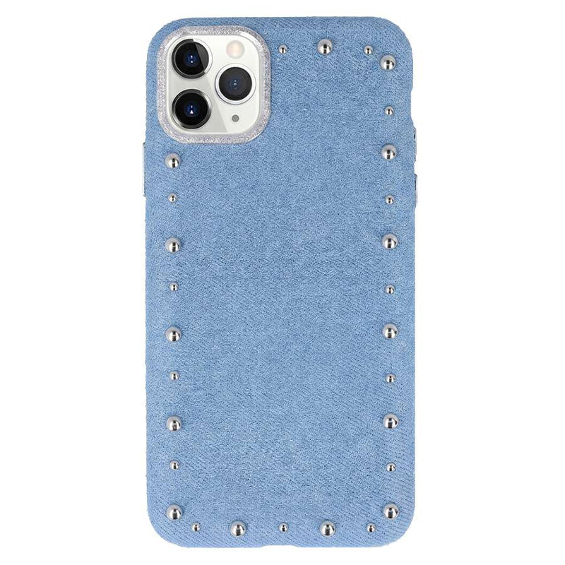 Funda Denim MagBattery para iPhone 12 Pro Max — vista frontal con acabado vaquero
