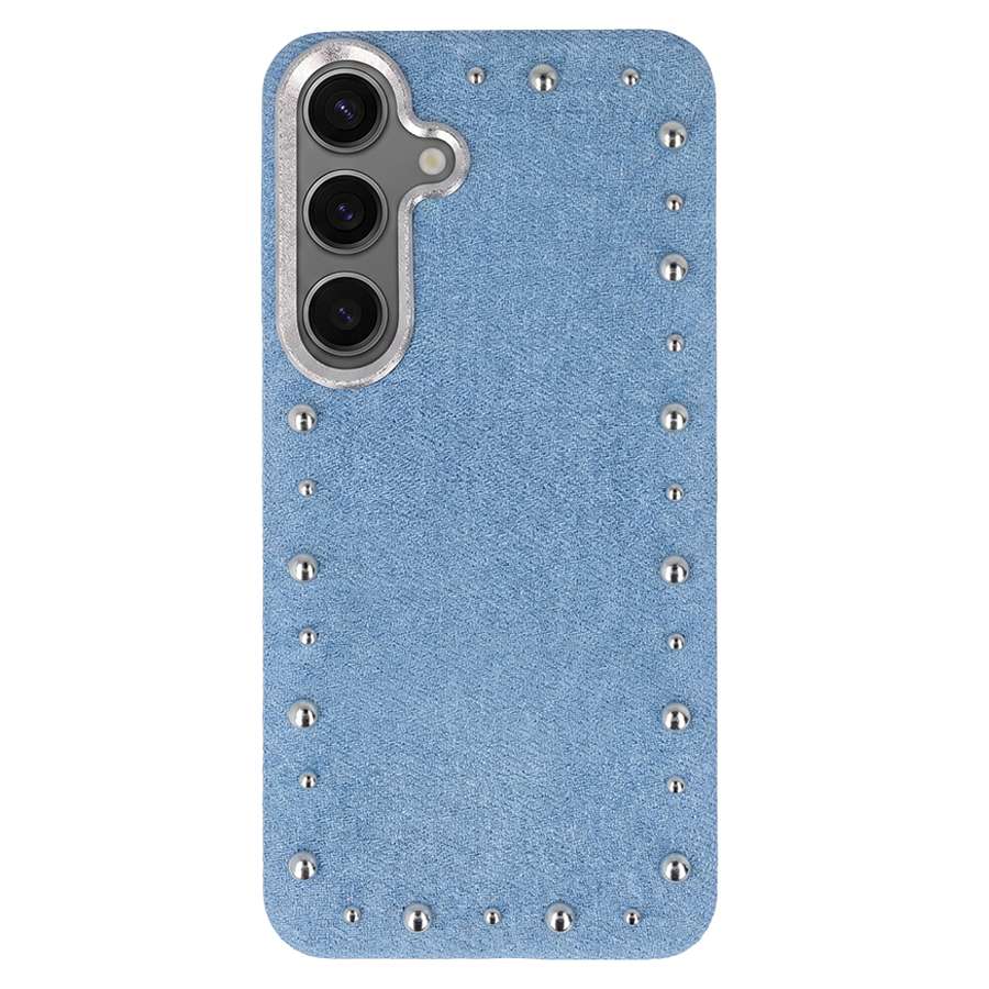 Funda Denim MagBattery para Samsung Galaxy S24 — vista frontal con acabado vaquero
