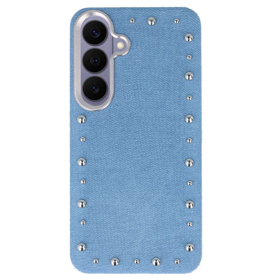 Funda Denim MagBattery para Samsung Galaxy S26 Plus — vista frontal con acabado vaquero
