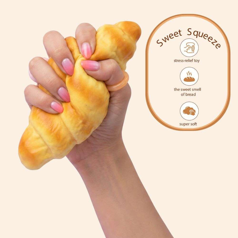 Squishy con olor a croissant detalle textura blandita